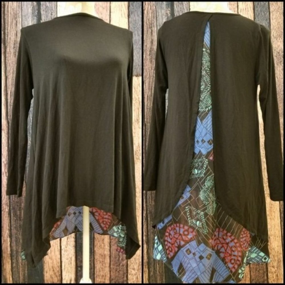 Olian Black Tunic Shirt